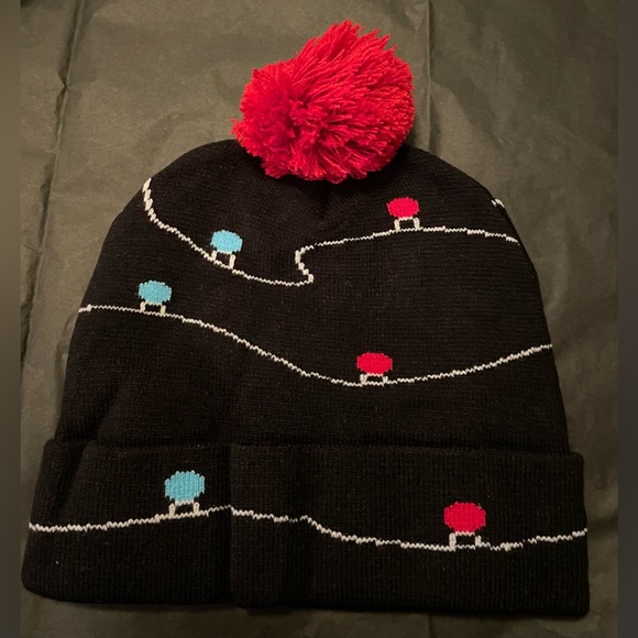 Christmas Lights LED Unisex Knitted Beanie - Picture 2 of 3